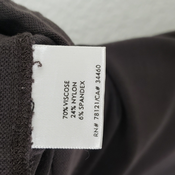 Eileen Fisher straight leg pants size extra small dark brown - Picture 6 of 7